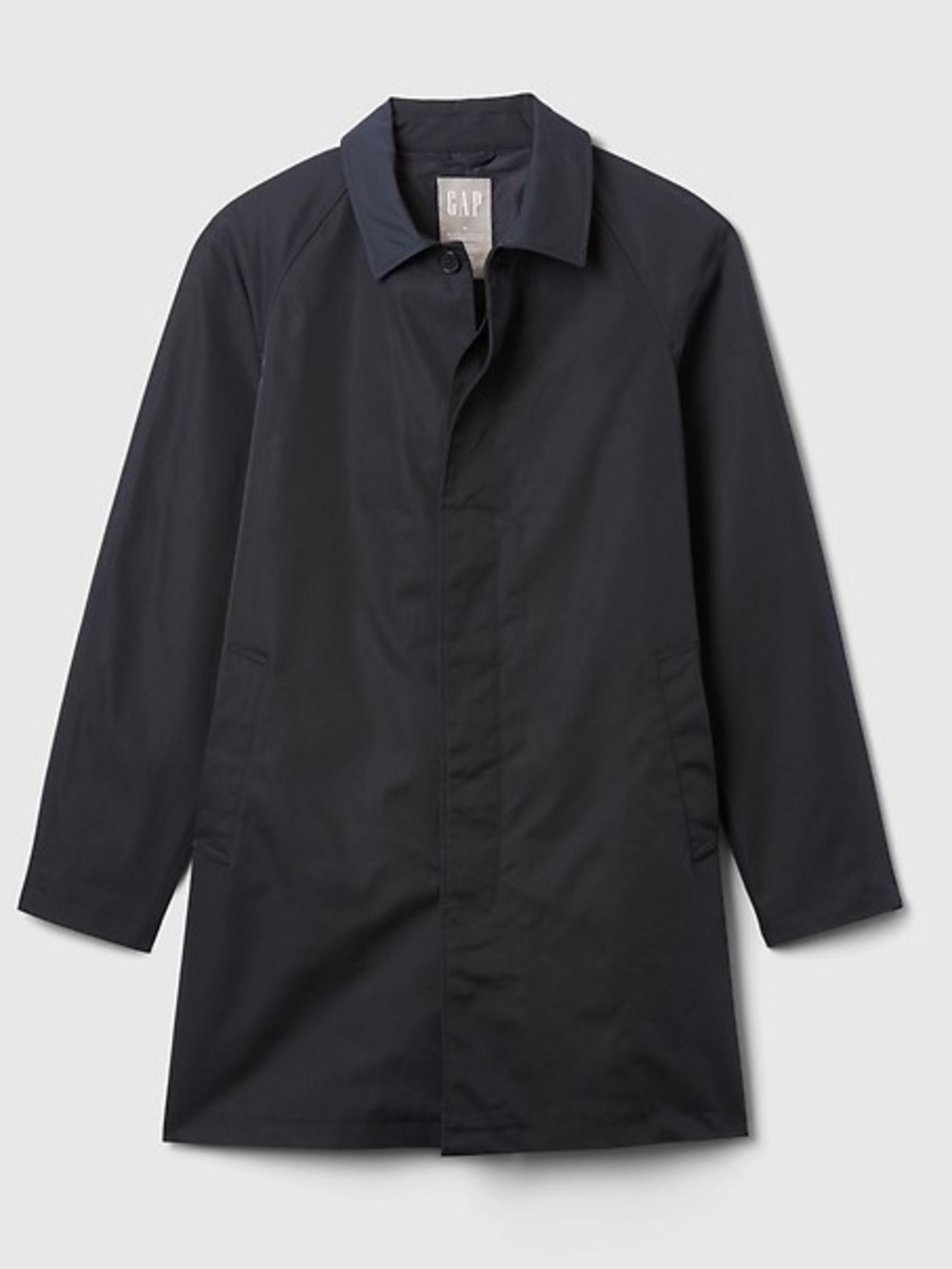Gap Water-resistant Mac rain coat - Black Size Medium